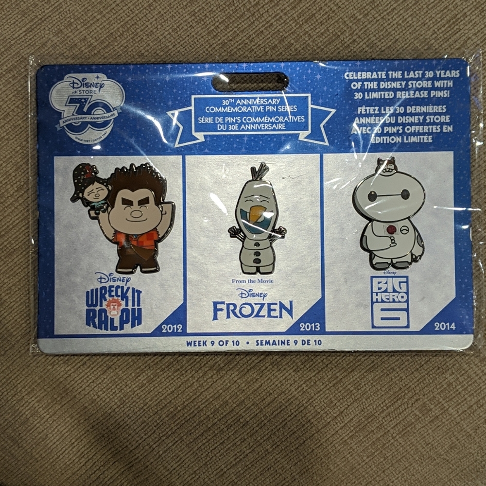 Disney Store 30th Anniversary Commemorative Pins
